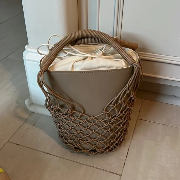 J.CREW Sedona basket bag in leather new Color MACADAMIA Women's handbags